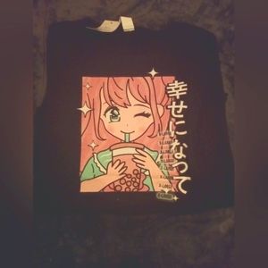 Anime Boba Tea Girl Tee Shirt